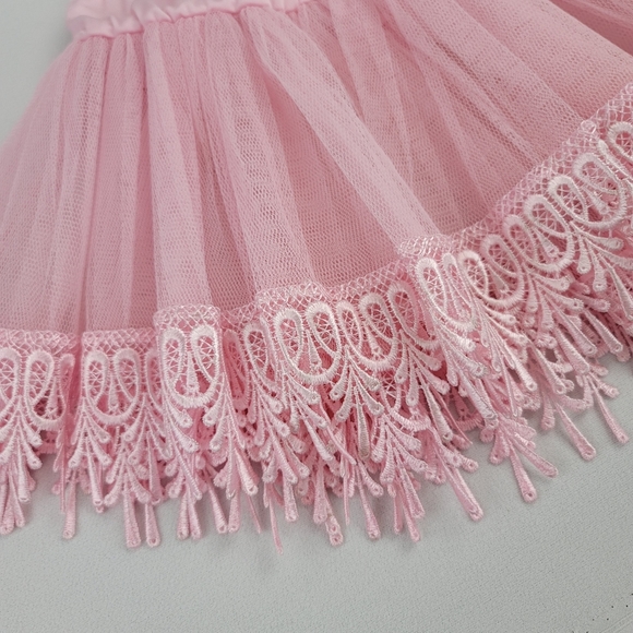 Leg Avenue Pink Tutu Petticoat Girls Skirt - Picture 2 of 11